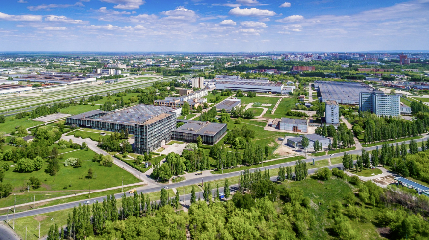 Tolyatti from a bird's eye view