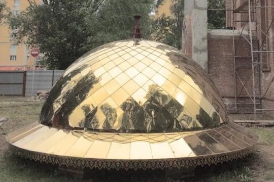 В храме ТГУ освятят купол и крест
